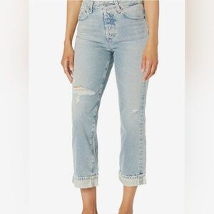 Ag Adriano Goldschmied High Rise Straight Leg Vintage Crop Alexxis SZ 32
